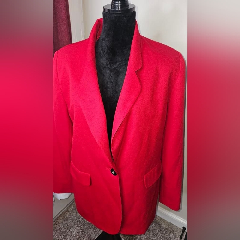 Koret Womens 14 One Button Blazer